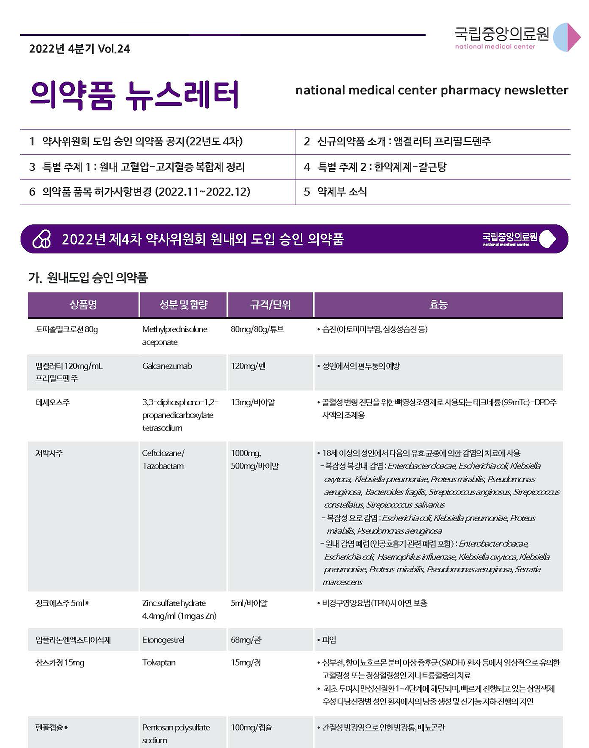 뉴스레터 2022년도 4분기 뉴스레터